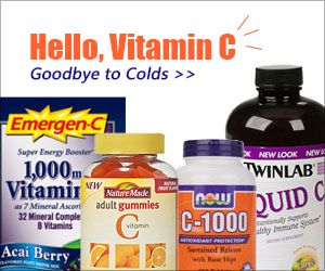 Vitamin C supplements for colds and immunity.
