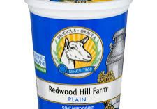 Redwood Hill Farm plain goat milk yogurt.